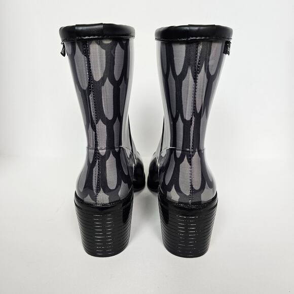 Marimekko 7.5 Rain Boots Abstract Rubber Ankle Chelsea Heel EU 38 - Picture 3 of 13